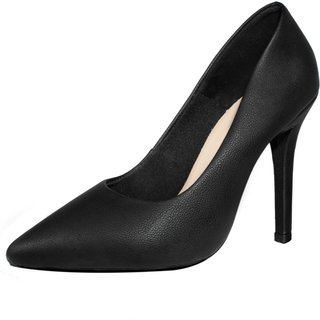 Scarpin Salto Alto Fino 10 cm Luiza Sobreira Preto Mod. 2259