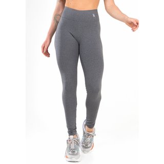 Calça Legging Fitness Cintura Alta Feminina Zero Transparência - Cinza