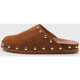 Sapot Feminino Luiza Barcelos Tachas Marrom