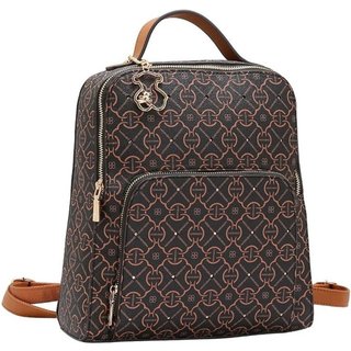 Mochila Chenson Classic Cristal Luxo Cafe Incolor