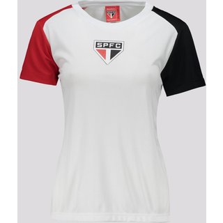 Camisa São Paulo Entrelaço Feminina Branca