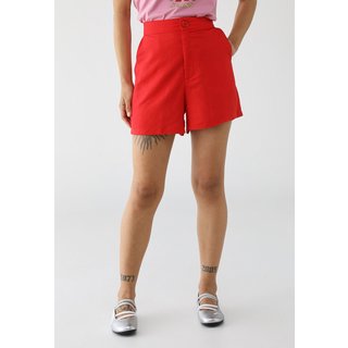 Short Feminino Colcci Cintura Alta Vermelho
