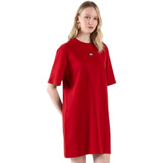 Vestido Curto Comfort Básico Colcci CLC Vermelho Temper