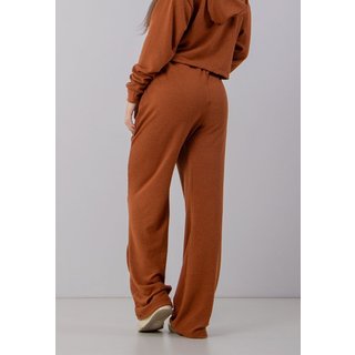 Calça Feminina Pantalona Casual De Lãzinha Outono/Inverno 4 Estações Marrom