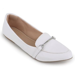 Sapatilha Mocassim Feminina Branca Confortável sapatos feminina elegante