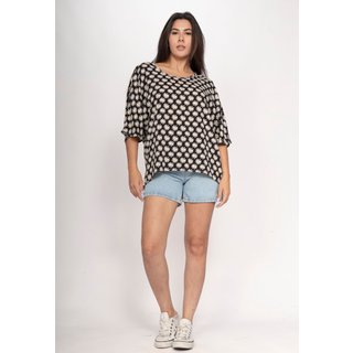 Blusa CabanaFree Morcego Ampla Tangará Estampa Festa das Margaridas