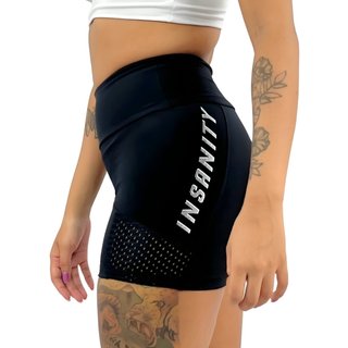 Short Feminino Fitness c/ Bolso Interno Insanity Lex Preto