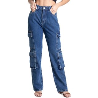 Calça Jeans Sawary Reta Petit - 281702 - Azul - Sawary