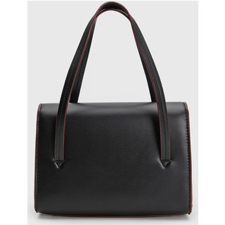 Bolsa Grande Feminina Santa Lolla Detalhe Bordas Preta