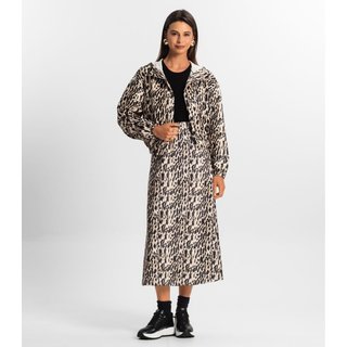 Saia Midi Feminina Rovitex Bege