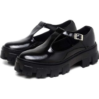 Sapato de Boneca Feminino DUBUY 1415FG Preto Verniz