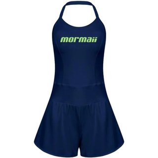 Macaquinho Com Shorts Frente Única Beach Sports Azul Marinho