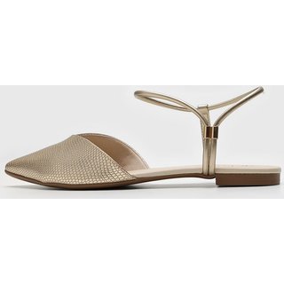 Sapatilha Slingback cê Ajuste Dourada