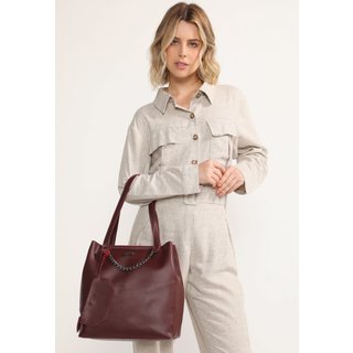 Bolsa Feminina Retta Sacola Com Porta Óculos Vinho