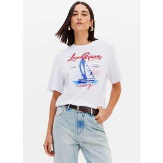 T-shirt Boyfriend Com Manga Curta Sport Easy