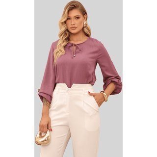 Blusa Miss e Misses Elis Manga Longa C/Ponteira Uva