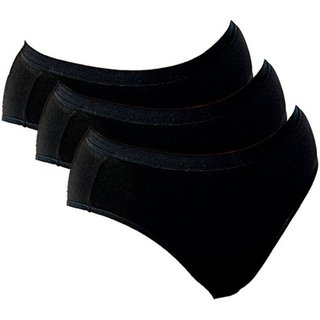 Kit com 3 Calcinhas Alta Lithos Demillus 26014/56014 Preto