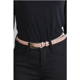 Cinto feminino de couro Ellen - Blush