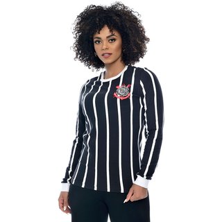 Camiseta Corinthians Oficial Democracia Manga Longa Preto Empório Alex