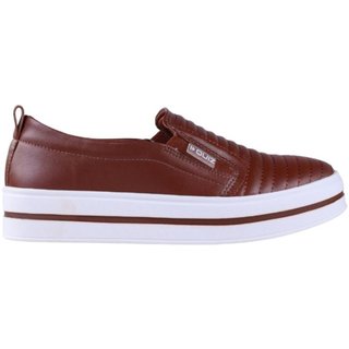 Tênis Feminino Slip-On Quiz 65-1791 Terracota Incolor