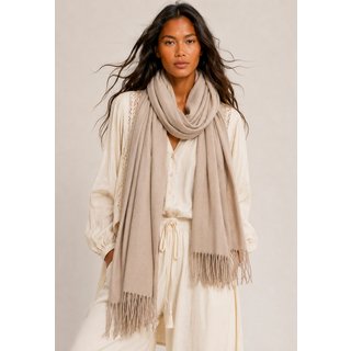 Echarpe Amazonia Vital Lenço Feminino Velvet Areia Natural
