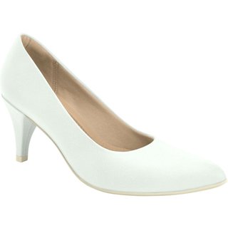 Scarpin Feminino Salto Médio Branco Piccadilly 745035-926