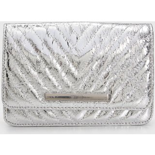 Bolsa Transversal Santa Lolla Alça Corrente Prata