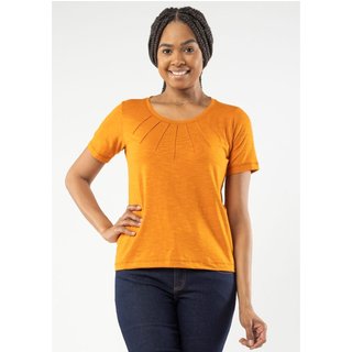 Blusa Manga Curta Pau a Pique Básica Amarelo AMARELO OURO - GG Pau a Pique