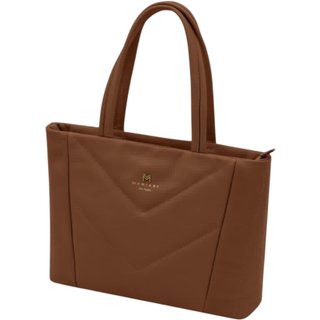 Bolsa Feminina Shoulder Couro Mariart Camel Graviola
