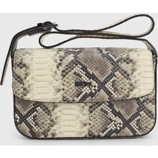 Bolsa Feminina Santa Lolla Animal Print Bege e Preta