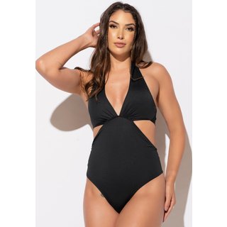 Maiô MVB Modas Engana Mamãe Hot Pants Poliamida Preto