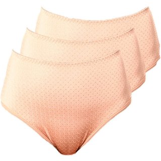 Kit com 3 Calcinhas Alta Nova Bibelô Demillus 57487 Bege