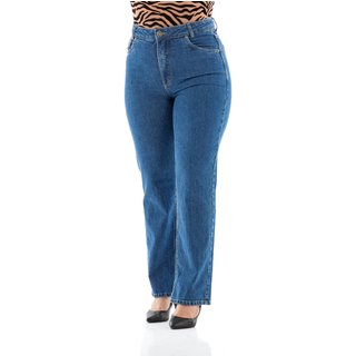 Calça Jeans Feminina Arauto Reta Comfy