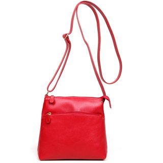 Bolsa Transversal em Couro Artlux - Vermelho 7018
