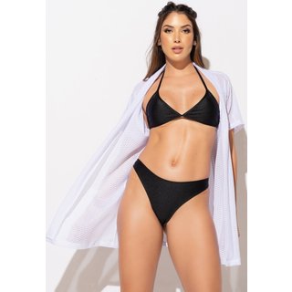 Saída De Praia MVB Modas Renda Curta Moda Praia Kimono Verão Branco