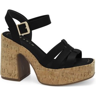 Sandália Feminino Plataforma Folk Preto Ramarim 2535204-6