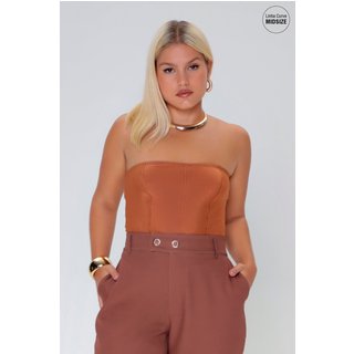 CROPPED GLAM MAIS GATA CONHAQUE Gatabakana