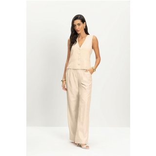 Colete feminino em linho Essendi Off-white