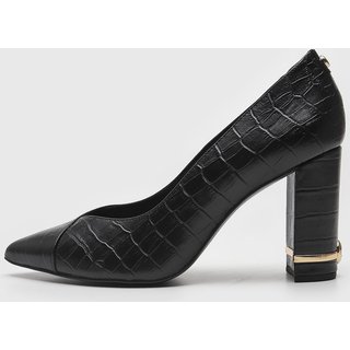 Scarpin Jorge Bischoff Croco Preto