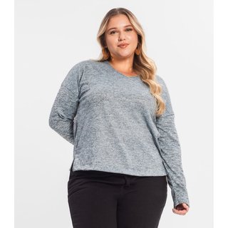Blusa Feminina Plus Infinita Cor Azul