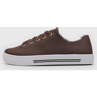 Tênis Feminino Moleca Cano Baixo Marrom
