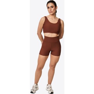 Shorts Atlea Canelado Move - Marrom