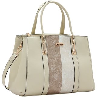 Bolsa Feminina Chenson Mix De Texturas 3485268 Bege