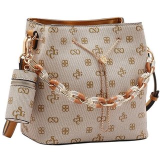 Bolsa Feminina Chenson Monograma Atemporal 3485415 Bege