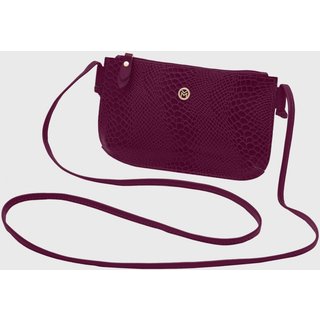 Bolsa Transversal Couro Mariart 201A Vinho
