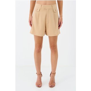 Short Alfaiataria Com Pregas ACT Feminino