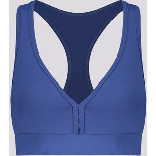 Top Selene Com Bojo Feminino Azul e Marrom