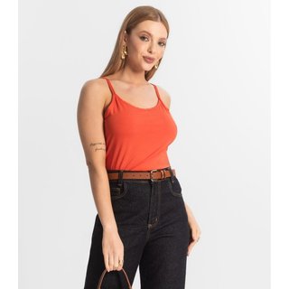 Blusa Feminina de Alças Básica Rovitex Vermelho