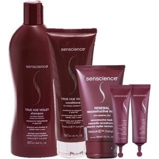 Senscience True Hue Violet Duo Home Care Renewal Mask 150ml e CPR Tratamento 2x25ml