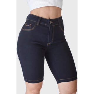 Bermuda Jeans HNO Jeans Ciclista Confort Azul Escuro